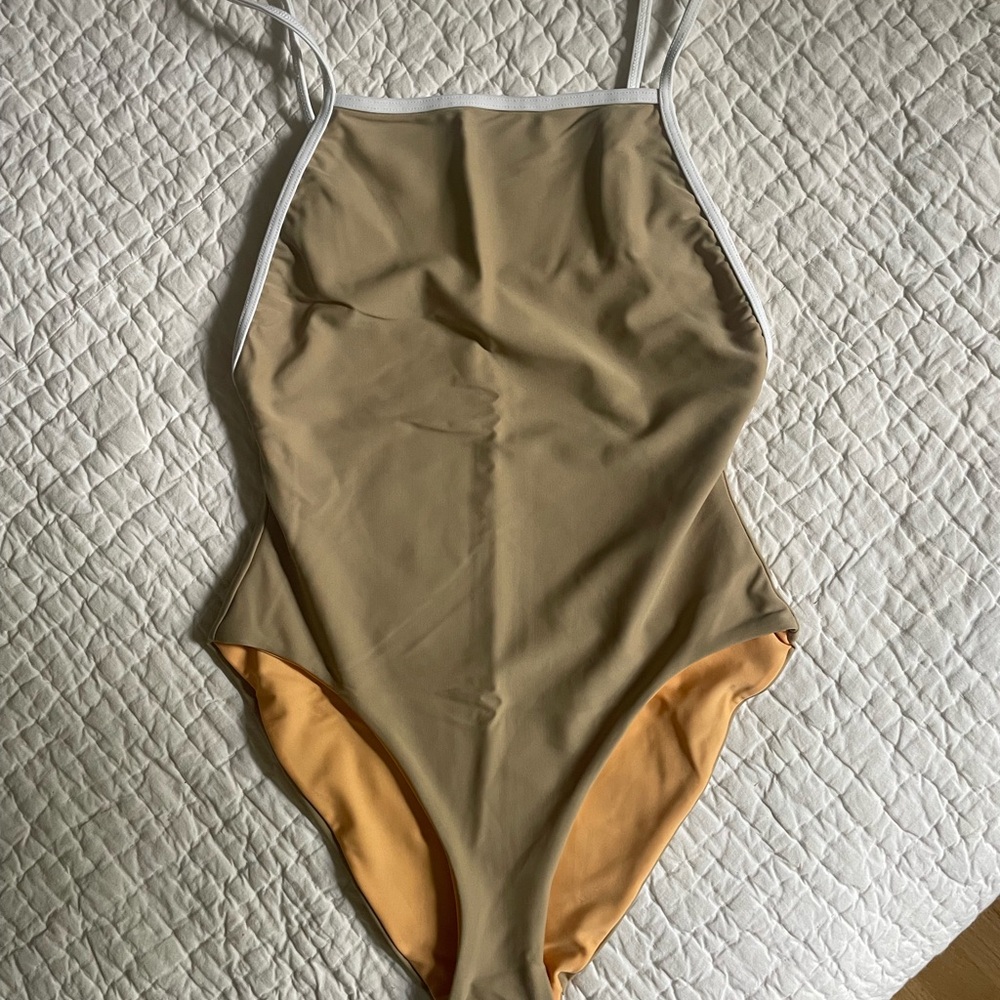 The Ones Who Margot One-Piece Swimsuit in Tan size Small - Picture 2 of 10